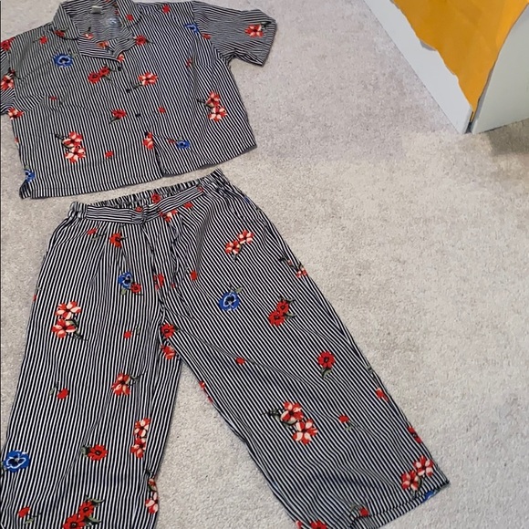 NWOT Japna 2 piece women’s lounge set❤️🖤 L - Picture 7 of 14